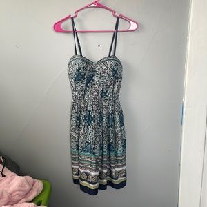 American Rag Cie Size XS Boho Patterned Print Dress festival Coachella boho